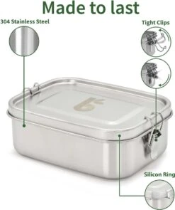 Roestvrij Staal Maaltijdbox 800 Ml| Lunch Box | Duurzaam | Beweegbare Afstandhouder | Broodtrommel Dishwasher | RVS Lunchbox Lekvrij | Stainless Steel Kleine Broodtrommel| Broodtrommel School | Bambaw -Mepal shop 1005x1200 4