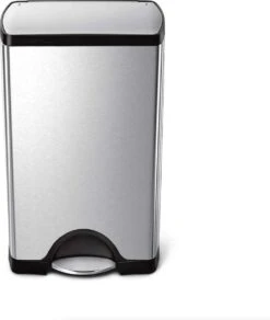 Simplehuman Rectangular Pedaalemmer Prullenbak - 38 L - Mat RVS