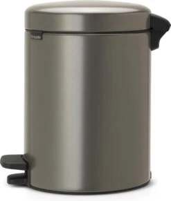 Brabantia NewIcon Prullenbak - 2 X 2 L - Platinum -Mepal shop 1019x1200 1
