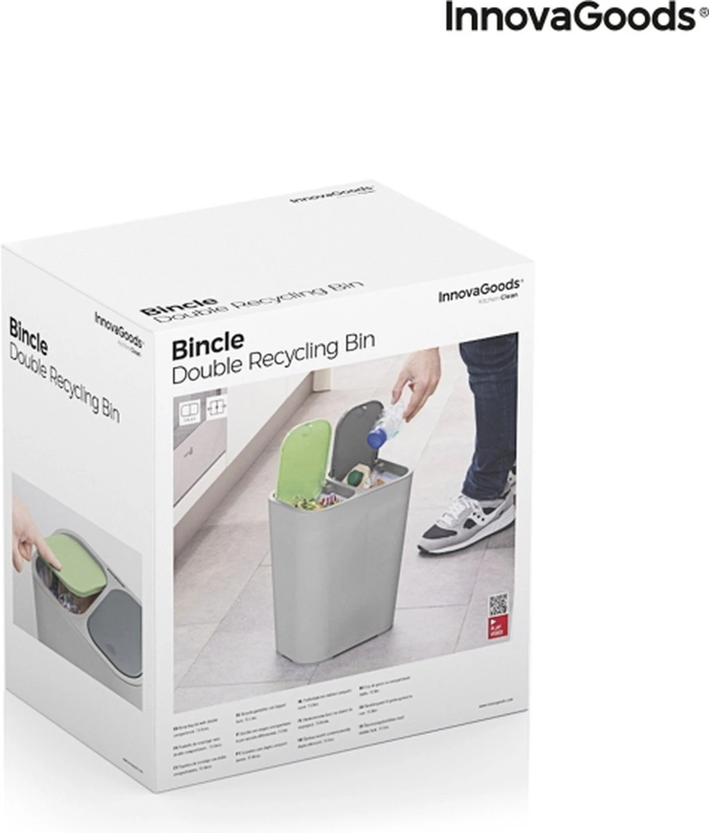INNOVAGOODS - AFVALBAK - AFVALSCHEIDING - DUO PRULLENBAK - AFVAL SCHEIDEN - AFVALBAK AFVALSCHEIDING 5 INNOVAGOODS - AFVALBAK - AFVALSCHEIDING - DUO PRULLENBAK - AFVAL SCHEIDEN - AFVALBAK AFVALSCHEIDING - Afbeelding 3