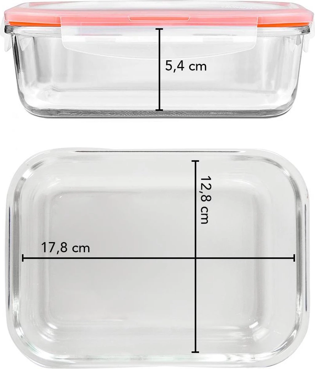 Lock&Lock Glazen Vershoudbakjes - Glazen Meal Prep Bakjes - Glazen Bakjes Met Deksel - Ovenschaal Met Deksel - Set Van 4 Stuks - 1 Liter 9 Lock&Lock Glazen Vershoudbakjes - Glazen Meal Prep Bakjes - Glazen Bakjes Met Deksel - Ovenschaal Met Deksel - Set Van 4 Stuks - 1 Liter - Afbeelding 7