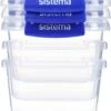 Sistema Klip It + Rechthoekige Voorraaddoos - Set Van 3 - 3x 400ml