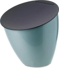 Mepal – Afvalbakje Calypso – Afvalbakje Voor Op Het Aanrecht - 2.2 Liter – Nordic Green – Grote Vulopening – Gemakkelijk Te Reinigen