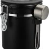 Koffie Bewaarbus Luchtdicht Met CO2 Uitlaat - Koffieblik Bewaarblik Voor 500 Gr Koffiebonen - Zwart - 1.2L -Mepal shop 1034x1200