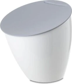 Mepal - Afvalbakje Calypso - Afvalbakje Voor Op Het Aanrecht - 2.2 Liter - Wit - Grote Vulopening - Gemakkelijk Te Reinigeren