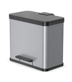 Hailo Öko Trio Plus Prullenbak - 3 X 9L - Zilver -Mepal shop 1050x1200 2