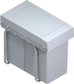 Eleganca Afvalbak 30 Liter - Uittrekbare Prullenbak - Vuilnisbak - Inbouw Afvalemmer - Grijs - B25,5xD45xH40cm -Mepal shop 1056x1200 3