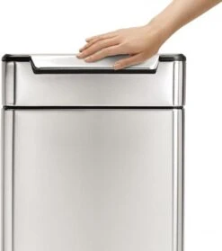 Simplehuman Touch Bar Prullenbak - RVS - 40 L - Zilver -Mepal shop 1062x1200 6