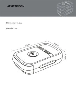 EGG BOX Wit Ei Opbergbox Eierhouder Eierdoos Koelkast Organizer -Mepal shop 1063x1200 1