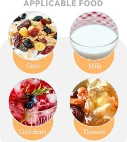 Deluqse Overnight Oats Potjes - Overnights Oats Beker - Set Van 3 - Oats Potjes - Overnight Oats Jar - Muesli Beker - Havermout Potjes -Mepal shop 1065x1200 2