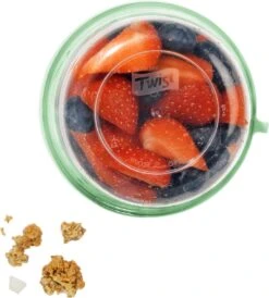 Lock&Lock Yoghurtbeker - Yoghurt Beker To Go - Muesli Beker To Go - Lunchpot - Lunchbeker - Medium - 560 Ml + 310 Ml - Groen -Mepal shop 1082x1200 6