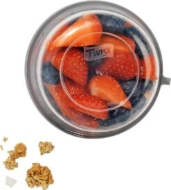 Lock&Lock Yoghurtbeker - Yoghurt Beker To Go - Muesli Beker To Go - Lunchpot - Lunchbeker - Medium - 560 Ml + 310 Ml - Wit -Mepal shop 1082x1200 8