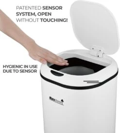 MaxxHome Prullenbak Met Sensor - 30L - Soft Close Deksel - RVS - Design Afvalemmer - Hygiënisch - Vingerafdruk Bestendig - Vuilnisbak Met Elektrische Deksel - Sensor Prullenbak - 30 Liter Vuilbak - 29 X 29 X 61,5 13 MaxxHome Prullenbak Met Sensor - 30L - Soft Close Deksel - RVS - Design Afvalemmer - Hygiënisch - Vingerafdruk Bestendig - Vuilnisbak Met Elektrische Deksel - Sensor Prullenbak - 30 Liter Vuilbak - 29 X 29 X 61,5 -Mepal shop 1084x1200 1