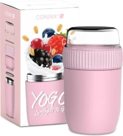 Coninx Thermos Lunchbox - Muesli Beker To Go - Isoleer Lunchpot - Yoghurtbeker To Go - Mueslibeker 840ml (600ml+240ml) - RVS / Roze 25 Coninx Thermos Lunchbox - Muesli Beker To Go - Isoleer Lunchpot - Yoghurtbeker To Go - Mueslibeker 840ml (600ml+240ml) - RVS / Roze -Mepal shop 1086x1200 5