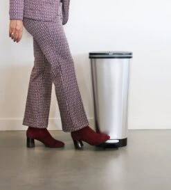 Chic Bin Style Prullenbak L - 43L - 29x44,5x60,5cm - Zilver -Mepal shop 1087x1200
