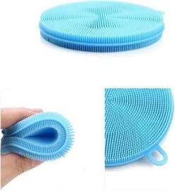 Merkloos Duurzame Siliconen Schoonmaak Spons - Schuurspons - Multifunctionele Siliconen Borstel - Keukenspons - Schoonmaakspons Voor In De Keuken - Dubbelzijdig - Universeel -Mepal shop 1101x1200