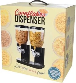MikaMax Cornflakes Dispenser - Voorraadbus - Cornflakes Voorraadpot - Ontbijt Granendispenser - Zwart - 2 X 500 Gram -Mepal shop 1103x1200 7