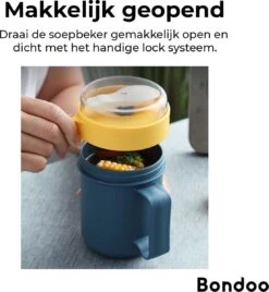 Soepbeker Magnetron 500ml- Milieuvriendelijk - Hitte Bestendige Beker - Lunchcontainer - Yoghurt To Go - Soepbeker To Go - Inclusief Lepel/vork - Donker Blauw 23 Soepbeker Magnetron 500ml- Milieuvriendelijk - Hitte Bestendige Beker - Lunchcontainer - Yoghurt To Go - Soepbeker To Go - Inclusief Lepel/vork - Donker Blauw -Mepal shop 1106x1200 5