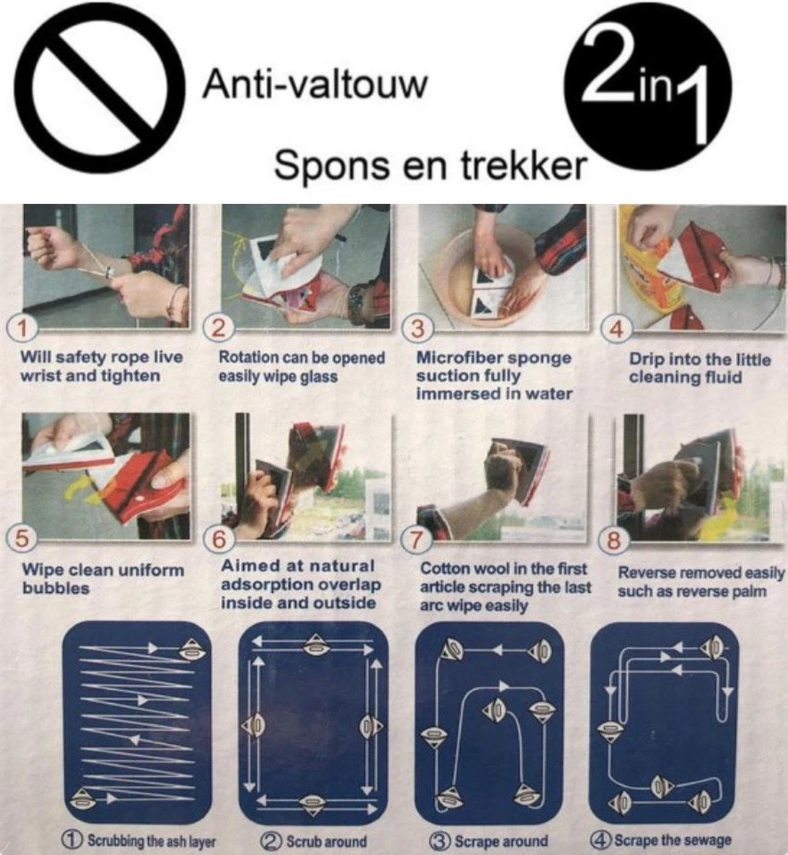 Borvat® | Magnetische Raamwisser | Ruitenreiniger 6 Borvat® | Magnetische Raamwisser | Ruitenreiniger - Afbeelding 4