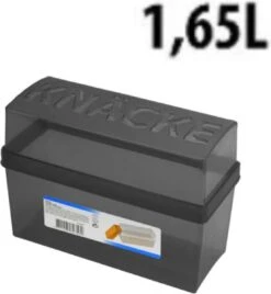 Merkloos Cracker Bewaardoos - Zwart - Knackebrod Bewaardoos - Crackerdoos