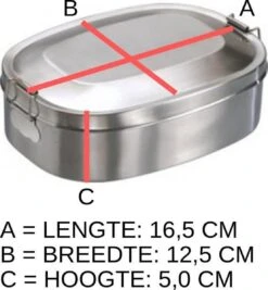 Mato Lunchbox - RVS - 175 X 126 X 60 Mm 7 Mato Lunchbox - RVS - 175 X 126 X 60 Mm -Mepal shop 1109x1200 5