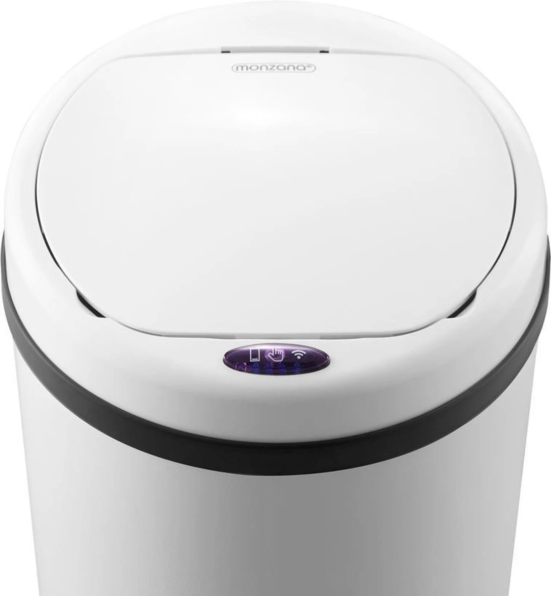Monzana Prullenbak 56 Liter Inhoud - Met Sensor - RVS Wit 16 Monzana Prullenbak 56 Liter Inhoud - Met Sensor - RVS Wit - Afbeelding 14