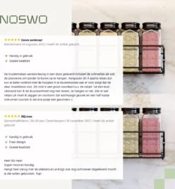 Noswo Kruidenrek Ophangbaar - Voor 24 Kruidenpotjes - 4 Stuks - Keukenrek Hangend - RVS - Zwart -Mepal shop 1113x1200 6