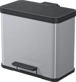 Hailo Öko Trio Plus Prullenbak - 3 X 9L - Zilver -Mepal shop 1115x1200