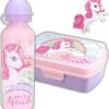 Broodtrommel + Drinkfles Unicorn | Lunchbox Voor Kinderen | Eenhoorn Roze LS03a -Mepal shop 1121x1200 8
