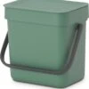 Brabantia Sort & Go Aanrecht Afvalbakje - 3 L - Fir Green -Mepal shop 1126x1200 1