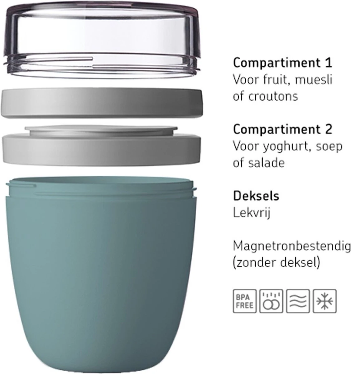 Mepal – Limited Edition Lunchpot Ellipse – Praktische Muesli Beker To Go – Strawberry Vibe – Geschikt Voor Vriezer, Magnetron En Vaatwasser - Onbeperkt Genieten 7 Mepal – Limited Edition Lunchpot Ellipse – Praktische Muesli Beker To Go – Strawberry Vibe – Geschikt Voor Vriezer, Magnetron En Vaatwasser - Onbeperkt Genieten - Afbeelding 5
