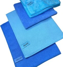 Droogdoek Set 2 Droogdoeken + 2 Microvezel Schoonmaakdoeken