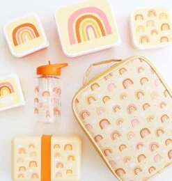 A Little Lovely Company - Brooddoos - Broodtrommel - Lunch & Snack Box Set Van 4 - Regenbogen -Mepal shop 1142x1200 6