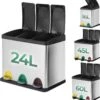 Jago - Afvalbak - 24 Liter Met 3 Vakken Voor In De Keuken - RVS Met Binnenemmer - Handvat - Deksel - Afvalscheidingssysteem - Pedaalemmer (24 Liter (3 X 8L) - Prullenbak - Vuilnisbak - Vuilnisemmer 2 Jago - Afvalbak - 24 Liter Met 3 Vakken Voor In De Keuken - RVS Met Binnenemmer - Handvat - Deksel - Afvalscheidingssysteem - Pedaalemmer (24 Liter (3 X 8L) - Prullenbak - Vuilnisbak - Vuilnisemmer -Mepal shop 1143x1200 2