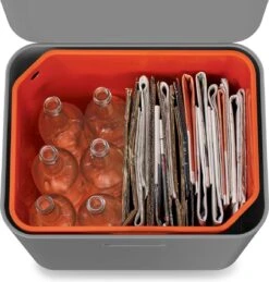 Joseph Joseph Intelligent Waste Prullenbak Totem Max - 60 L - Grijs -Mepal shop 1146x1200 6