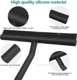 BOTC Douchewisser - Raamwisser - Silicone - 21cm X 16cm - Badkamer Accessoires -Zwart 16 BOTC Douchewisser - Raamwisser - Silicone - 21cm X 16cm - Badkamer Accessoires -Zwart -Mepal shop 1147x1200