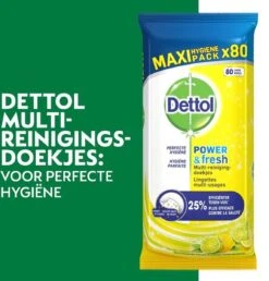 Dettol - 320 Schoonmaakdoekjes Power & Fresh - Citrus 2x80 - Oceanfris 2x80 -Mepal shop 1147x1200 3
