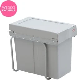 Wesco Inbouw Afvalbak 1 X 16 Liter, 2 X 7,5 Liter