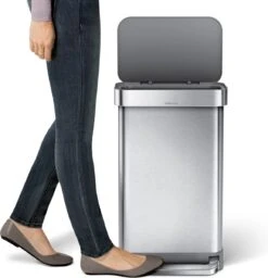 Simplehuman - Liner Pocket - Prullenbak - 45 Liter - RVS - Met Kunststof Deksel -Mepal shop 1156x1200 4