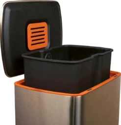 Homra Koniq Prullenbak Met Pedaal - 50 Liter - RVS - Pedaalemmer - Automatisch Lucht Filter - Odor Control - 50L Capaciteit - Soft Close Deksel - Afvalemmer - Design - Hygiënisch - Koper -Mepal shop 1159x1200 5