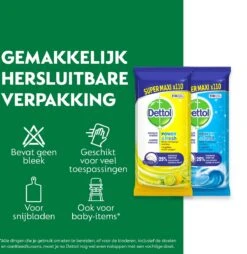 Dettol - 440 Schoonmaakdoekjes Power & Fresh - Citrus 220 Stuks - Oceaan 220 Stuks - Voordeelverpakking 14 Dettol - 440 Schoonmaakdoekjes Power & Fresh - Citrus 220 Stuks - Oceaan 220 Stuks - Voordeelverpakking -Mepal shop 1165x1200 1