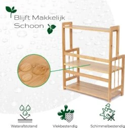 Cellavi Duurzaam Kruidenrek Staand Van Bamboe - Keukenrek Verstelbaar - Keuken Accessoires - Stevige Constructie - Multifunctioneel En Waterafstotend -Mepal shop 1173x1200 6