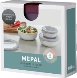 Mepal - Multikom Cirqula 3-delige Set (350 + 750 + 1250 Ml) - Mag In De Vriezer, Magnetron En Vaatwasser – Nordic Berry – Meal Prep Bakjes - Bewaardozen Met Deksel -Mepal shop 1176x1200 1