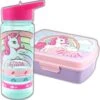 Unicorn Broodtrommel + PET Drinkfles Lichtblauw | Eenhoorn Lunchbox Set Voor Meisjes LS22 -Mepal shop 1179x1200 2
