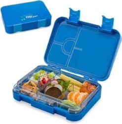 Klarstein Schmatzfatz Junior Lunchbox 6 Vakken - Bento - Vershouddoos 21,3 X 15 X 4,5 Cm (BxHxD) - BPA-vrij - Vaatwasserbestendig