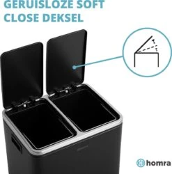 Homra BLINQ Afvalscheiding Prullenbak Met 2 Vakken - 2 X 15 L Inhoud - Duo Pedaalemmer Zwart - Afvalemmer 30 Liter - Recycle Afvalbak - Zwarte Afvalscheidingsprullenbak - Hygiënisch Afval Scheiden - Keuken Vuilbak - Kantoor 17 Homra BLINQ Afvalscheiding Prullenbak Met 2 Vakken - 2 X 15 L Inhoud - Duo Pedaalemmer Zwart - Afvalemmer 30 Liter - Recycle Afvalbak - Zwarte Afvalscheidingsprullenbak - Hygiënisch Afval Scheiden - Keuken Vuilbak - Kantoor -Mepal shop 1186x1200 1