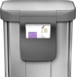 Simplehuman - Liner Pocket - Prullenbak - 45 Liter - RVS - Met Kunststof Deksel -Mepal shop 1186x1200 4