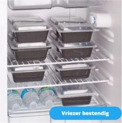 Meal Prep Bakjes - 20 Stuks - 2 Compartimenten - Vershoudbakjes - Meal Prep - 1L - Magnetron Bakjes Met Deksel - Vershouddoos -Mepal shop 1188x1200 4