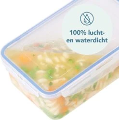 Lock&Lock Vershoudbakjes Set Met Deksel - Bewaardoos Kaas - Kaasdoos - Set Van 3 Stuks - 1,4 Liter - Met Vochtrooster - Transparant -Mepal shop 1189x1200 5
