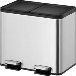 EKO Essential Splitted Prullenbak - 2x 10 L - Mat RVS -Mepal shop 1191x1200 5